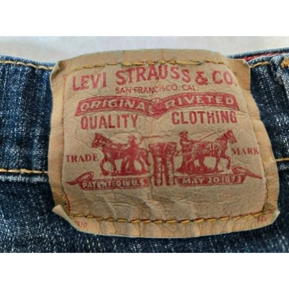 Levis 515 Bootcut Jeans Womens 12M Dark Wash Stretch Denim‎ Mid Rise 34x29